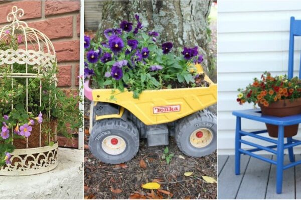 Kreative Upcycling-Ideen: 33 einzigartige Pflanzgefäße für deinen Garten