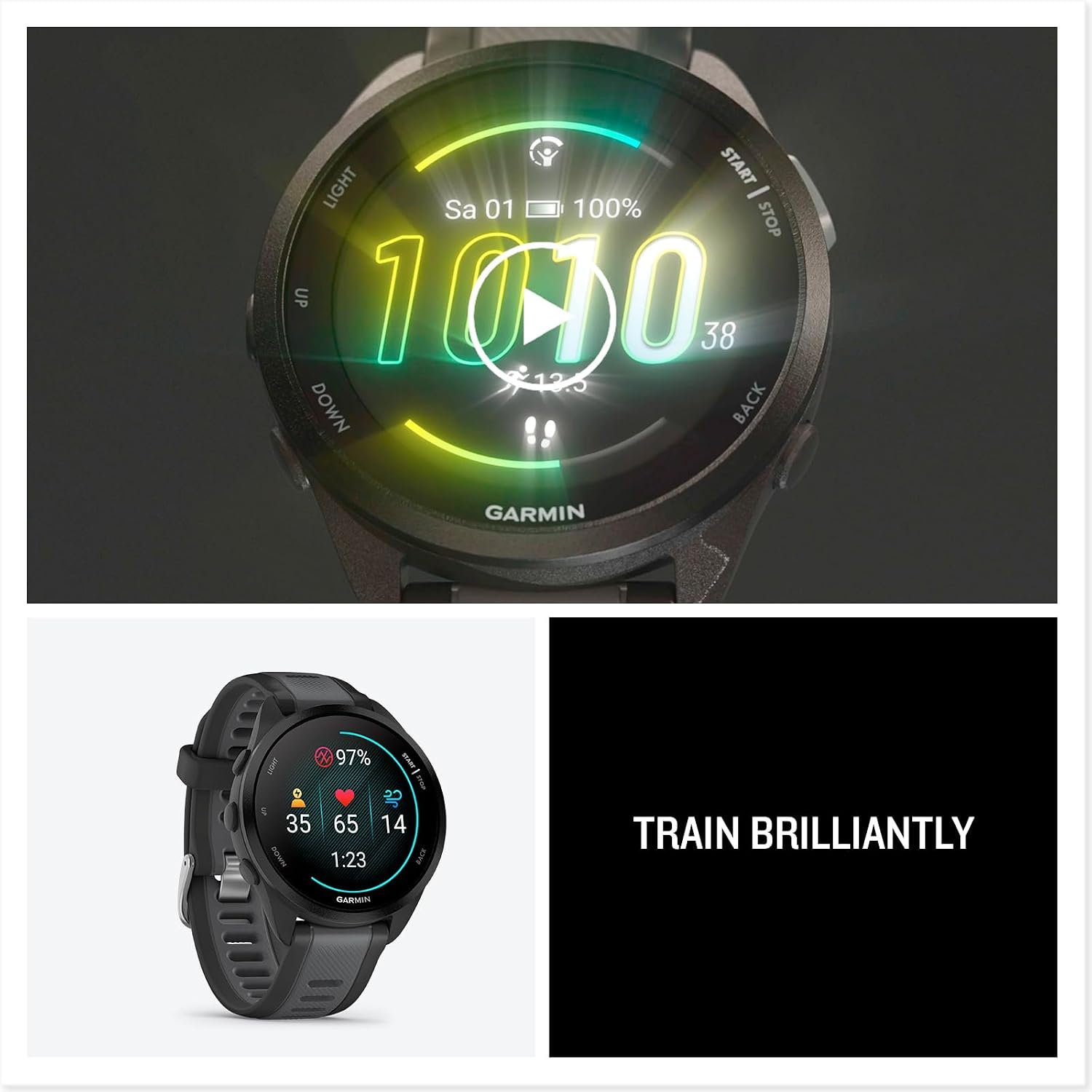 Garmin Forerunner 165 43 mm Running Smartwatch, 1.2 Inch AMOLED Touch Screen, Up to 11 Days Battery Life, 25+ Sports Apps, Training Recommendations, Health Data, Smart Functions – Bild 8