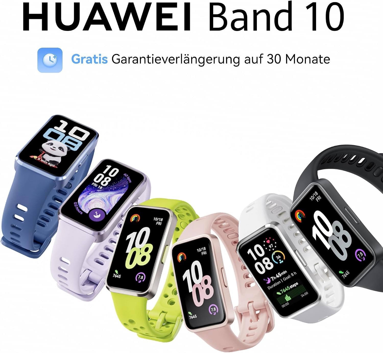 HUAWEI Band 10 Smartwatch Fitness-Tracker Schwarz – Bild 2