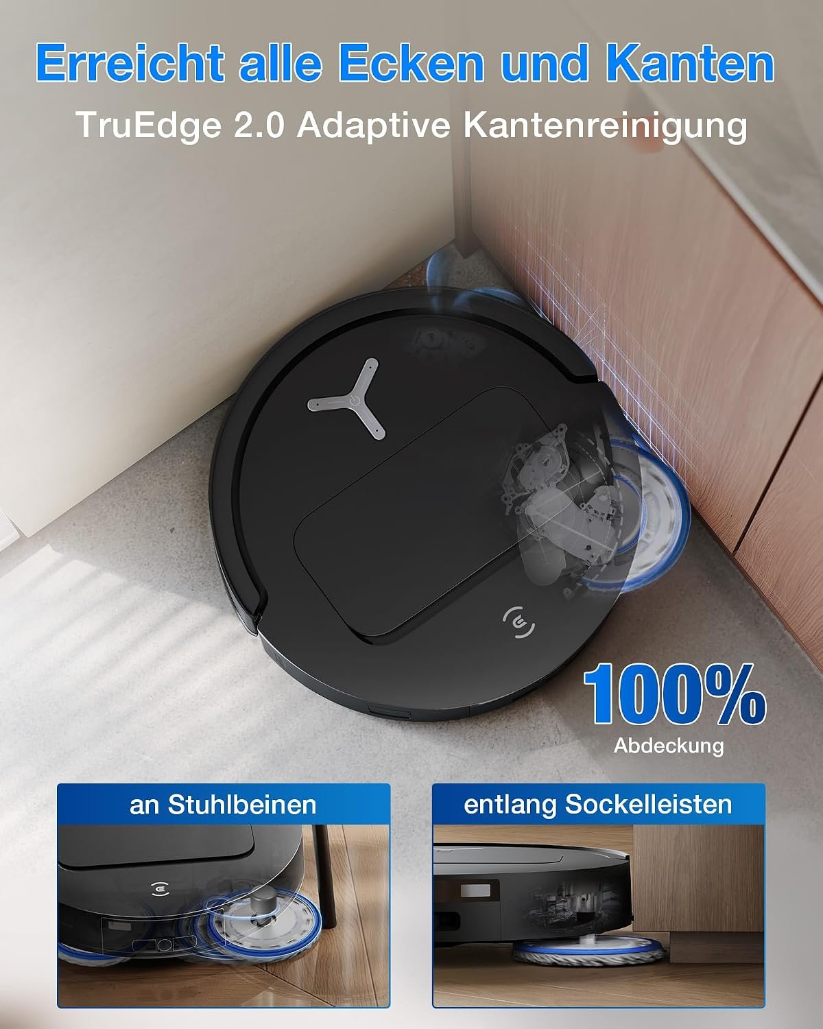 ECOVACS Deebot T50 Omni Gen3 Roboterstaubsauger, 25.000 Pa – Bild 3