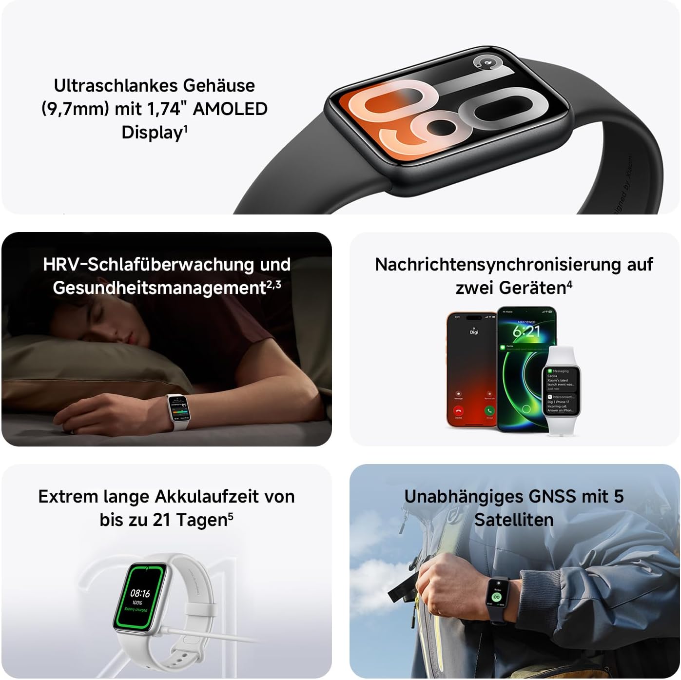 Xiaomi Smart Band 10 Pro Schwarz – Bild 2