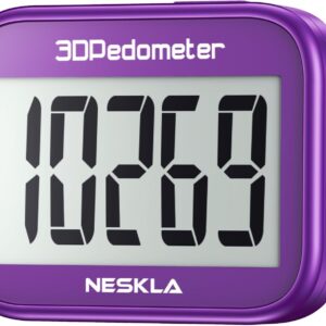NESKLA 3D-Schrittzähler, einfacher Schrittzähler, großes LCD-Displa...
