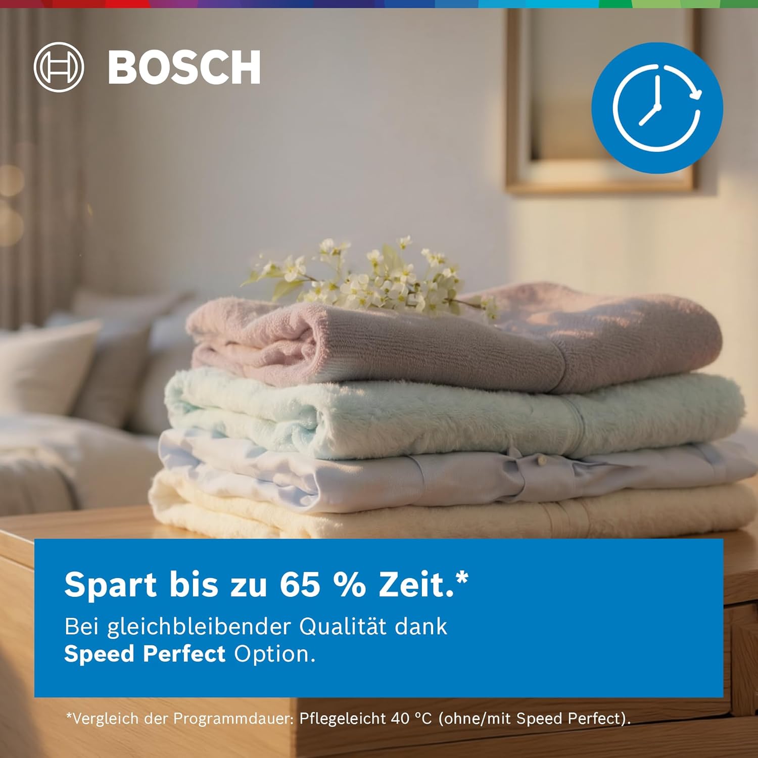 Bosch Series 6 Smart Frontlader-Waschmaschine 10 kg 1400 U/min WGJ2540S1 – Bild 4