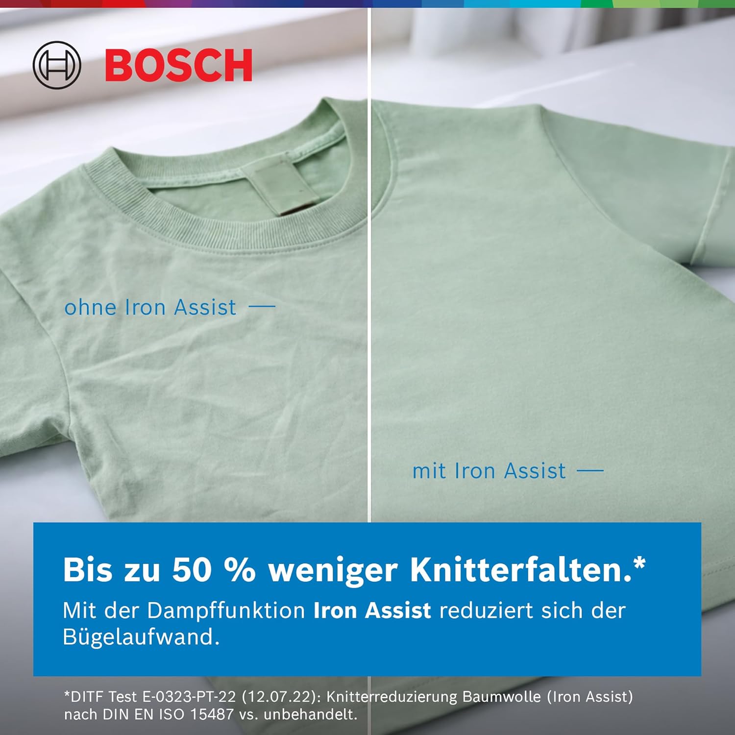 Bosch Series 6 Smart Frontlader-Waschmaschine 10 kg 1400 U/min WGJ2540S1 – Bild 6