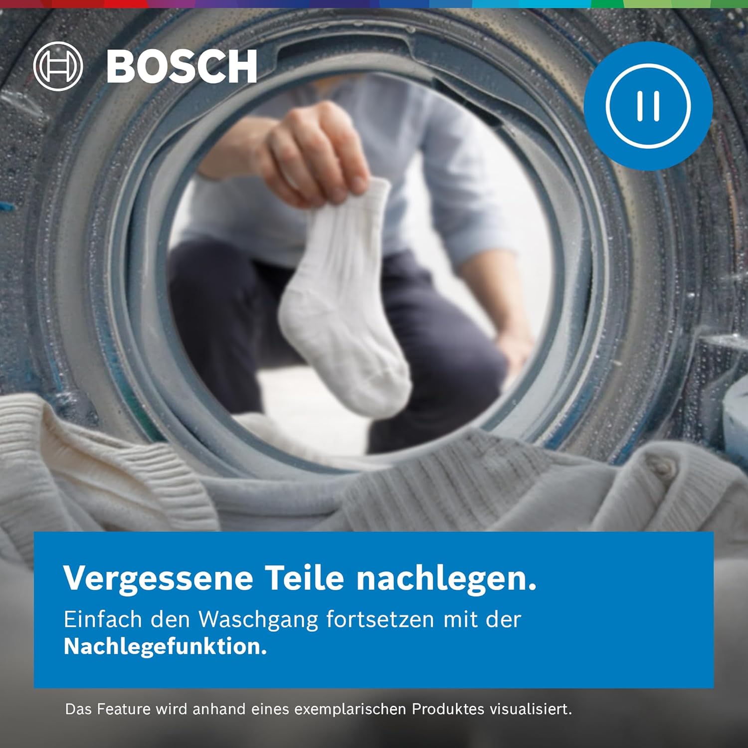 Bosch Series 6 Smart Frontlader-Waschmaschine 10 kg 1400 U/min WGJ2540S1 – Bild 9