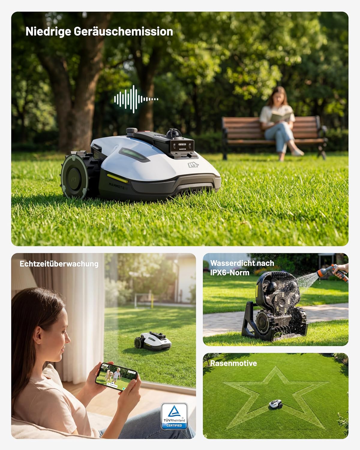 Mammotion Yuka Mini 2 1000 Roboter-Rasenmäher ohne Begrenzungskabel – Bild 9