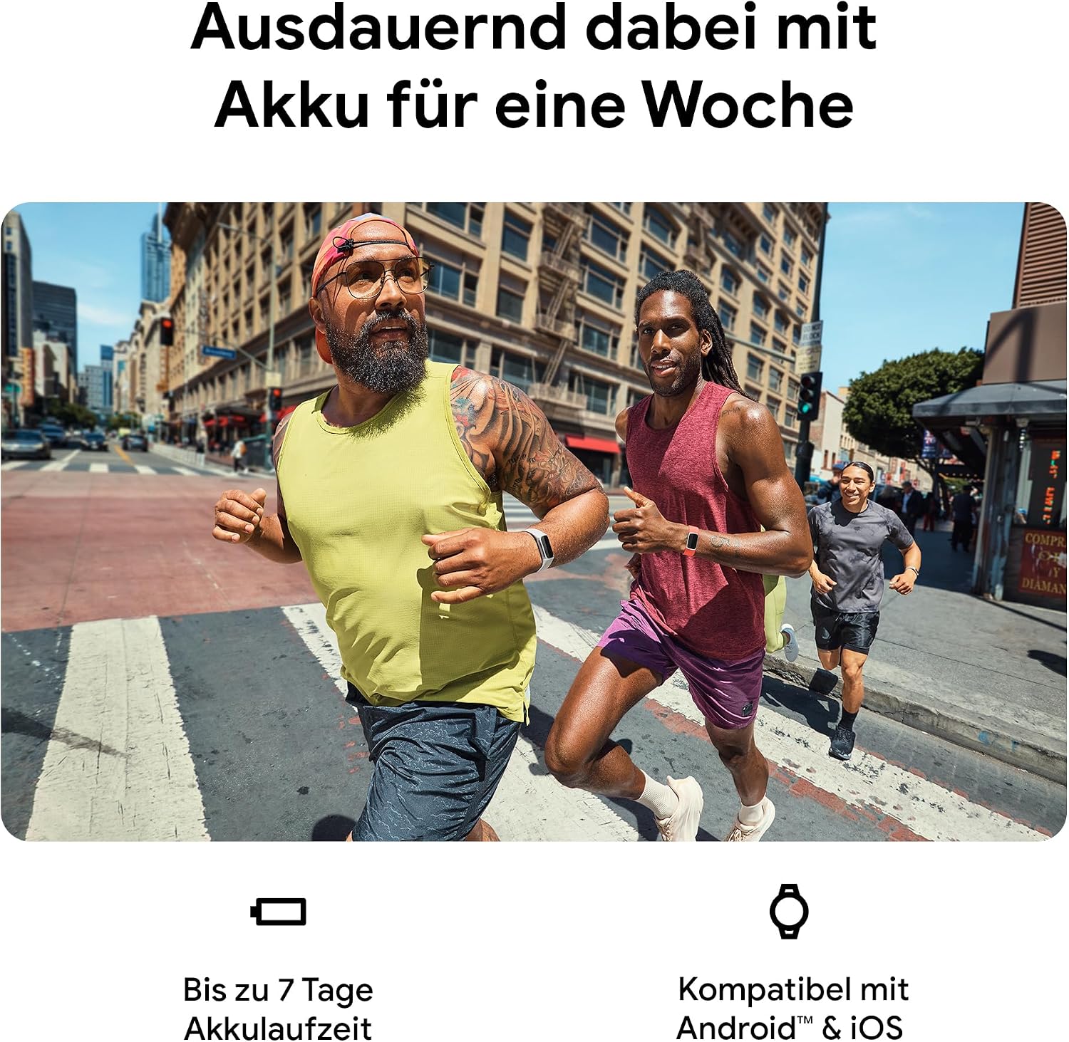 Fitbit Google Charge 6 Activity Tracker beinhaltet eine 3-monatige Google Health Premium-Mitgliedschaft, 7 Tage Akkulaufzeit, Google Wallet und Maps, Obsidian/Aluminium in Schwarz – Bild 3