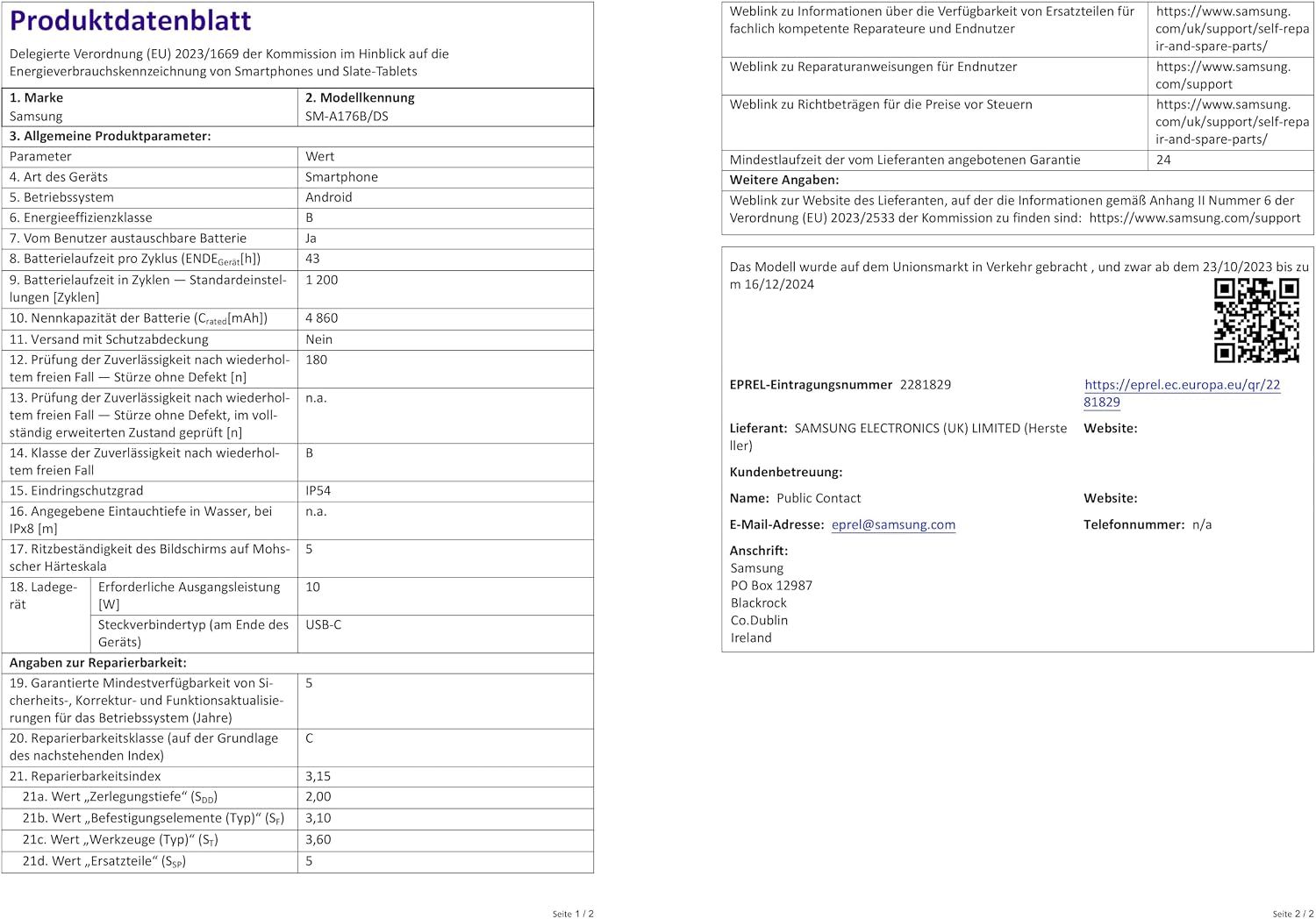 Samsung Galaxy A17 5G AI-Smartphone, AI-Telefon mit Android, dünner 7,5-mm-Rahmen, 50-MP-Kamera, 128 GB Speicher, 4 GB RAM, 5000-mAh-Akku, Blau – Bild 9