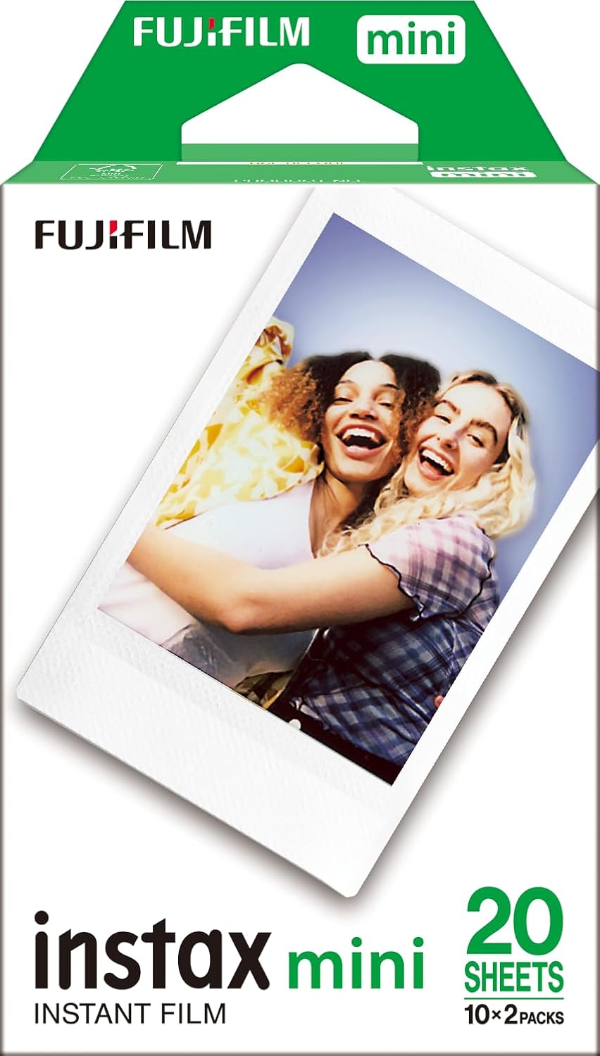 Instax Fujifilm Mini Sofortbildfilm, Weiß, 2 x 10 Blatt (20 Blatt)
