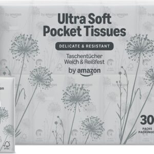 von Amazon 300 4-lagige Taschentücher (30 Packungen mit je 10 Stück)...