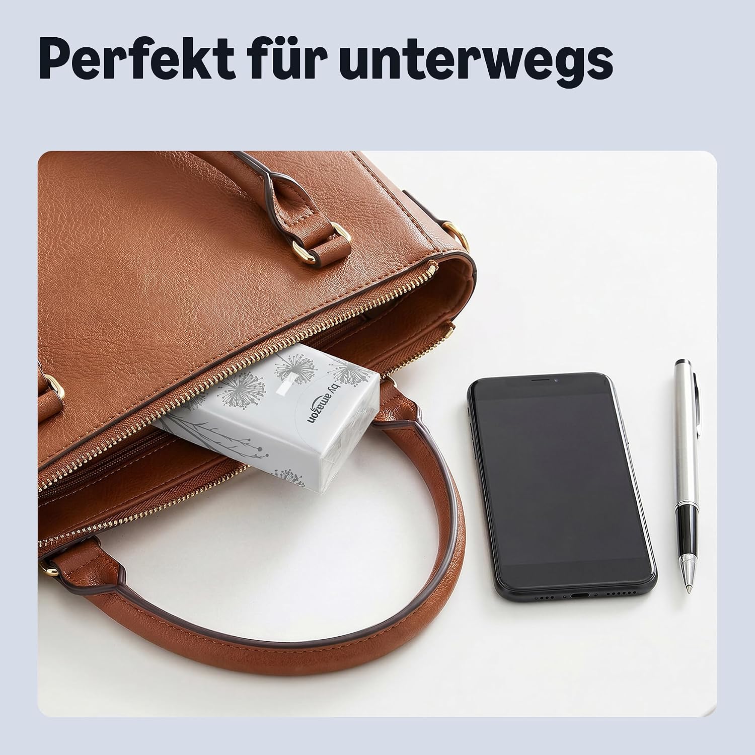 von Amazon 300 4-lagige Taschentücher (30 Packungen mit je 10 Stück). Bisher unsere Essentials, dasselbe Produkt – Bild 4