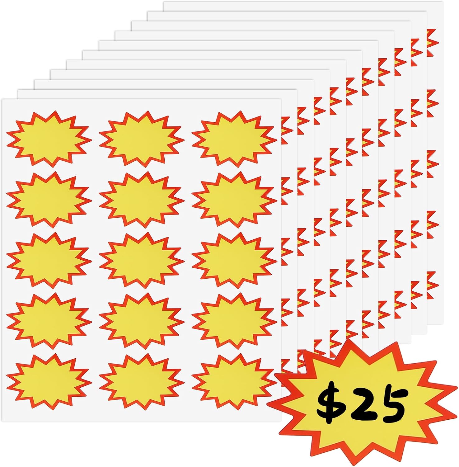 150 Stück Preisschilder, Flohmarkt, Preisschild für Supermärkte, Geschäft, Geschäft (2,95 x 1,97 Zoll)
