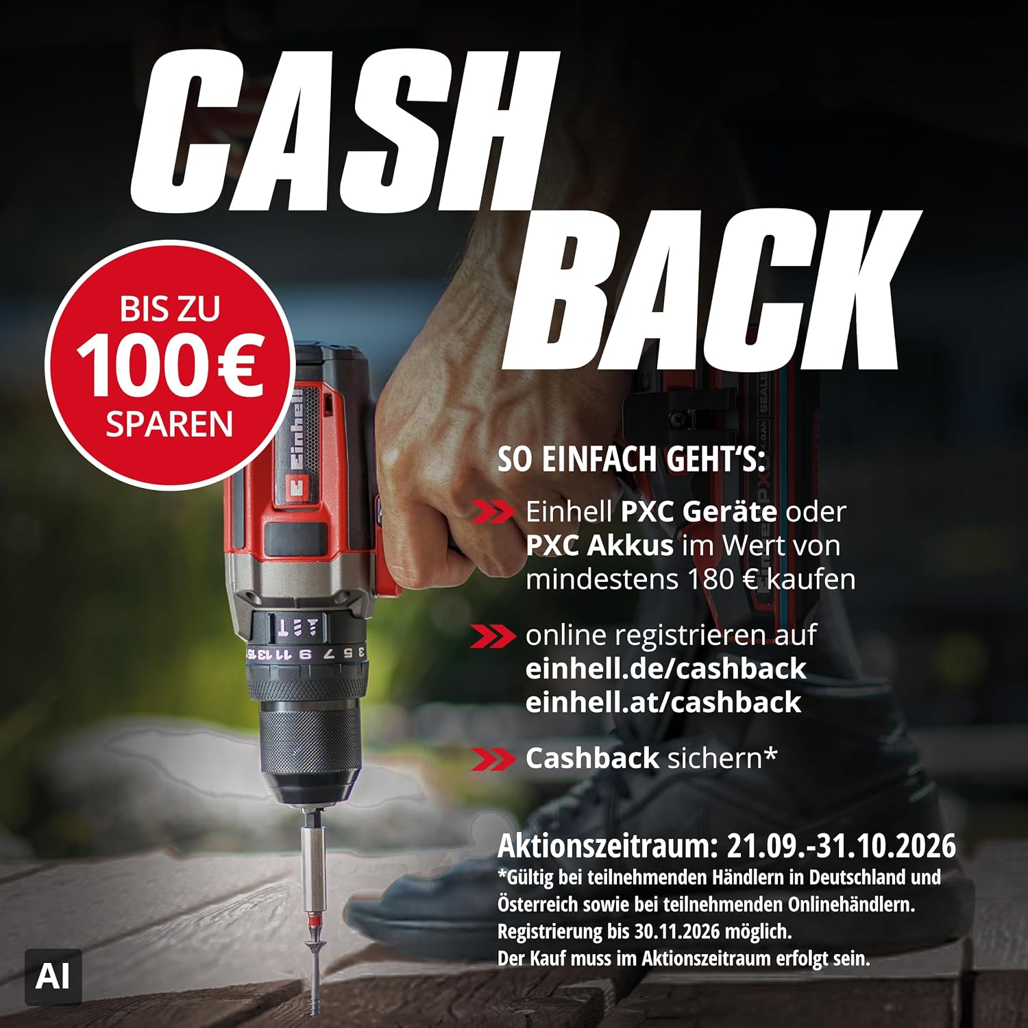 Einhell Bohrmaschine TE-CD 18/40 Li + Winkelschleifer TC-AG 18/115 + Stichsäge -JS 18 Power X-Change (18 V, inkl. 1 x 4,0 Ah Akku, Ladegerät, Koffer) – Bild 2