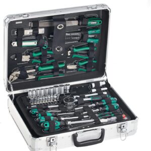 Brüder Mannesmann M29075 Aluminium-Werkzeugkoffer, 108-teilig