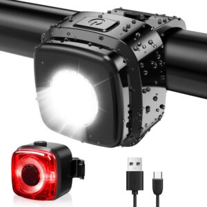 Antimi Fahrradleuchten-Set, StVZO-zugelassen Beleuchtungsset Led IPX5 ...