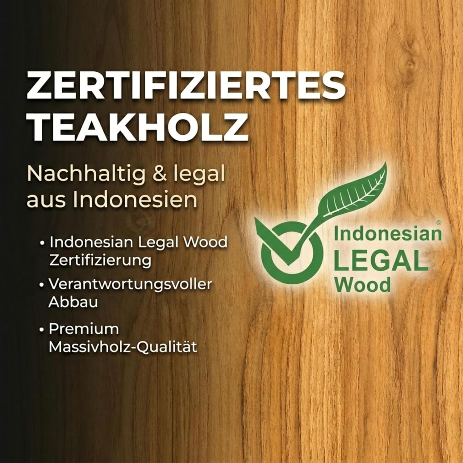 SAM Gartentisch Madera, 120–170 x 120 cm, Teakholz, quadratischer Ausziehtisch – Bild 9