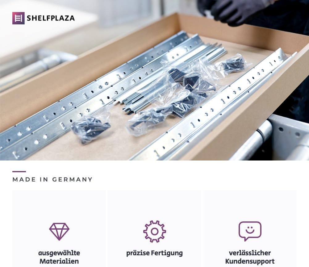 Shelfplaza Home 180 x 90 x 40 cm Schwerlastregal verzinkt mit 5 – Bild 7