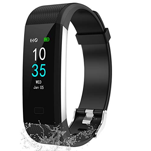 LEBEXY Fitness Armband Schrittzähler, Fitness Tracker mit Kalorienzä...