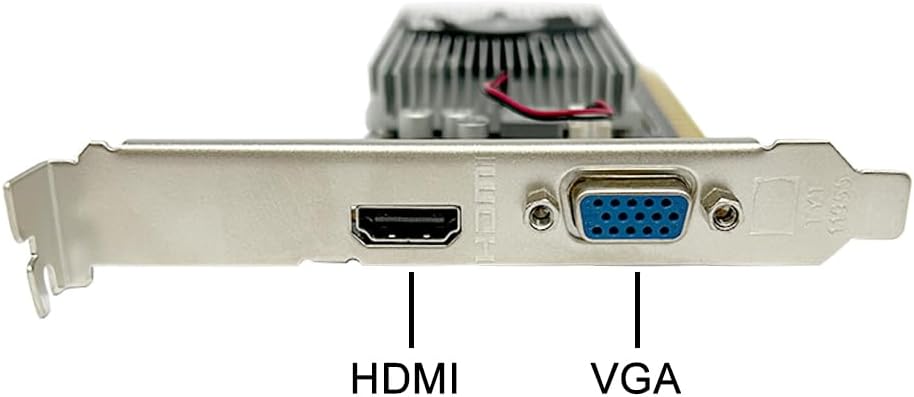 QTHREE Geforce GT 210 1G D3 64-Bit-Grafikkarte, 1x HDMI, 1x VGA, Low-Profile-Grafikkarten, Desktop-Grafikkarte für PC, PCI Express x16, DirectX 11 – Bild 4