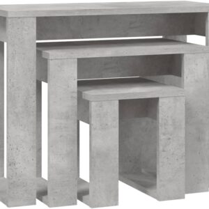 vidaXL 3er Set Couchtisch Beistelltisch Wohnzimmertisch Sofatisch Teet...