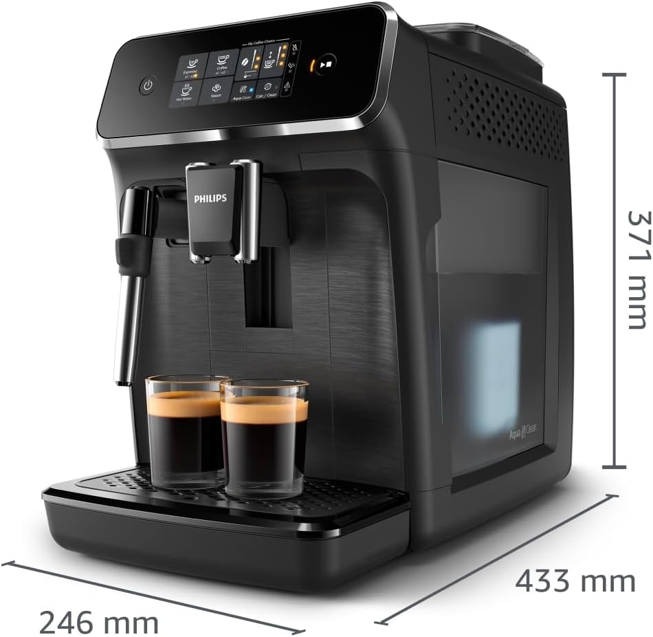 Philips Panarello 2200 Serie Kaffeevollautomat, Schwarz, 2 Spezialitäten – Bild 11