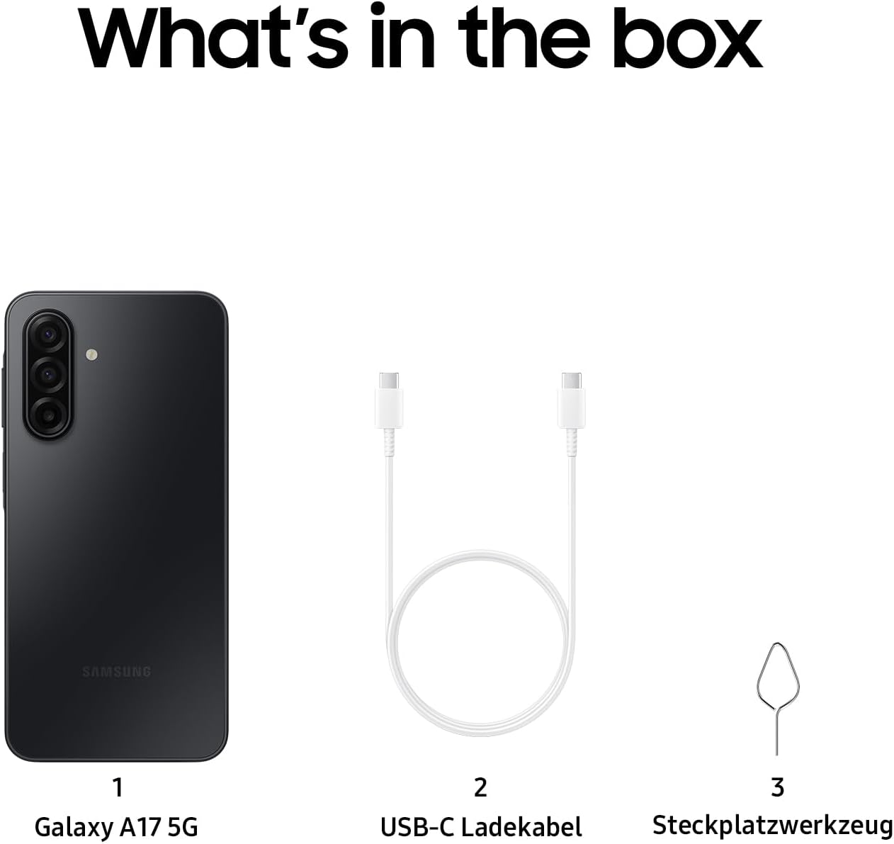 Samsung Galaxy A17 5G AI Smartphone, AI Handy mit Android, dünner 7,5 mm Rahmen, 50 MP Kamera, 128 GB Speicher, 4 GB RAM, 5000 mAh Akku, Schwarz – Bild 8
