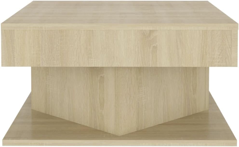 vidaXL Couchtisch Beistelltisch Wohnzimmertisch Couchtisch Sofatisch Teetisch Wohnzimmermöbel Sonoma-Eiche 57 x 57 x 30 cm Holzwerkstoff – Bild 5