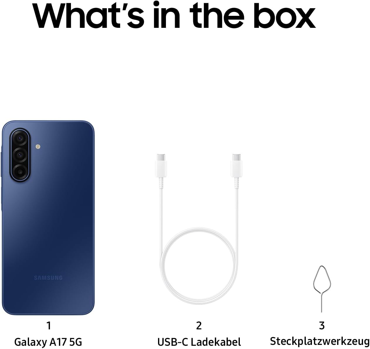 Samsung Galaxy A17 5G AI-Smartphone, AI-Telefon mit Android, dünner 7,5-mm-Rahmen, 50-MP-Kamera, 128 GB Speicher, 4 GB RAM, 5000-mAh-Akku, Blau – Bild 8