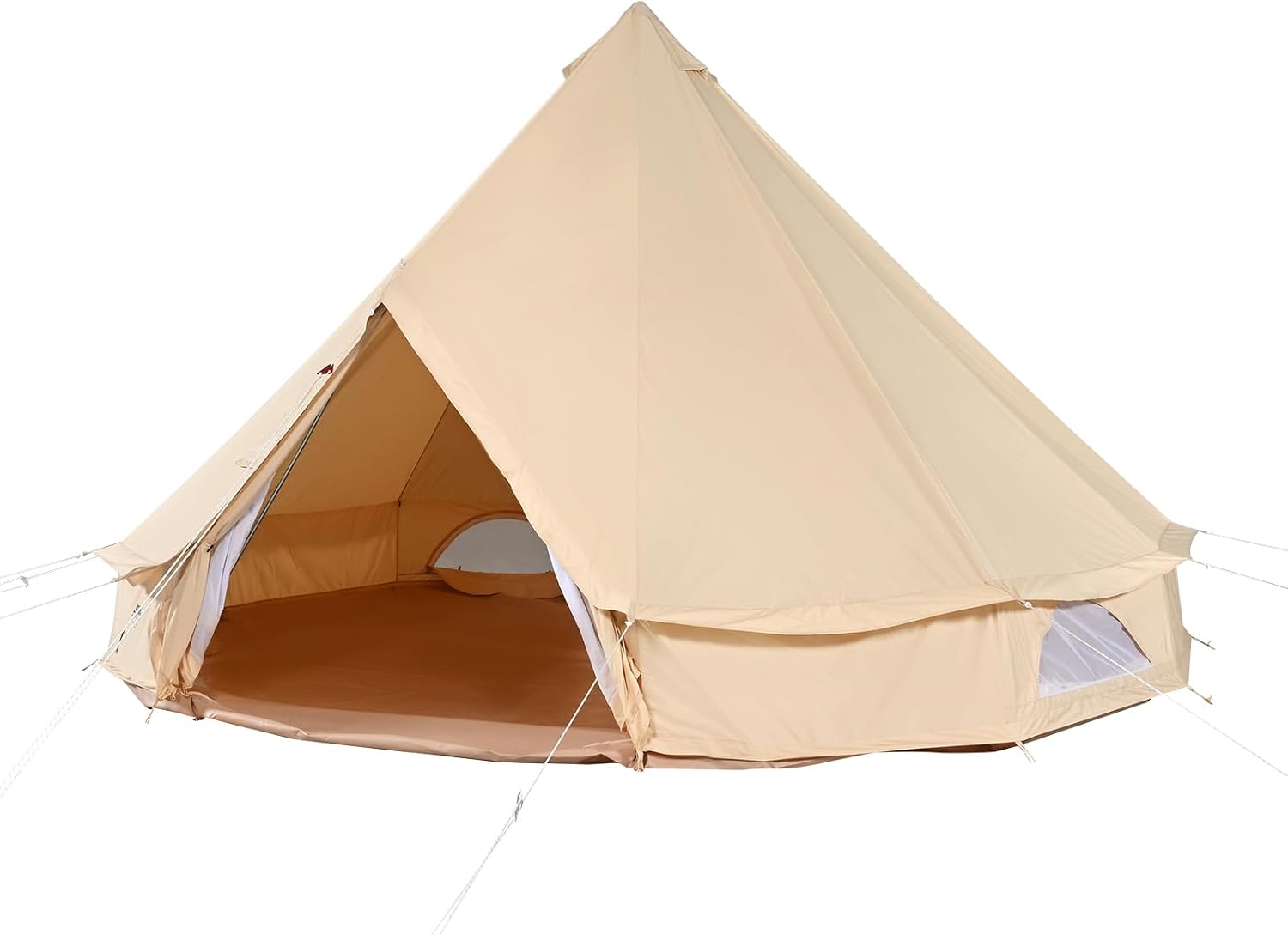 VEVOR Zeltglocke aus Segeltuch, Jurte 4 Jahreszeiten für Camping mit Herdwagenheber, atmungsaktiv hält bis zu 4 Personen, Familiencamping Outdoor Jagd Party – Bild 4