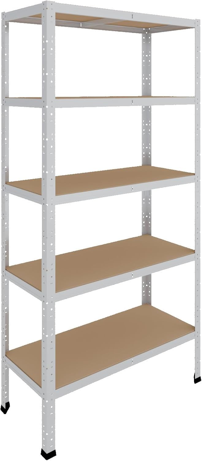Shelfplaza Home 180 x 90 x 40 cm Schwerlastregal verzinkt mit 5 – Bild 3