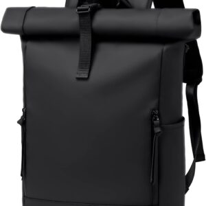 Rolltop-Rucksack, wasserdichter Laptop-Rucksack für Herren, groß, 17...