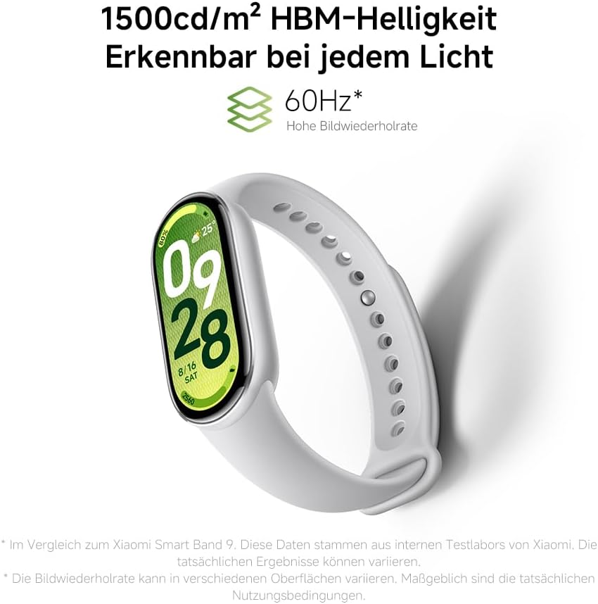 Xiaomi Smart Band 10, Smartwatch, Fitness-Tracker, 1,72 Zoll AMOLED – Bild 4