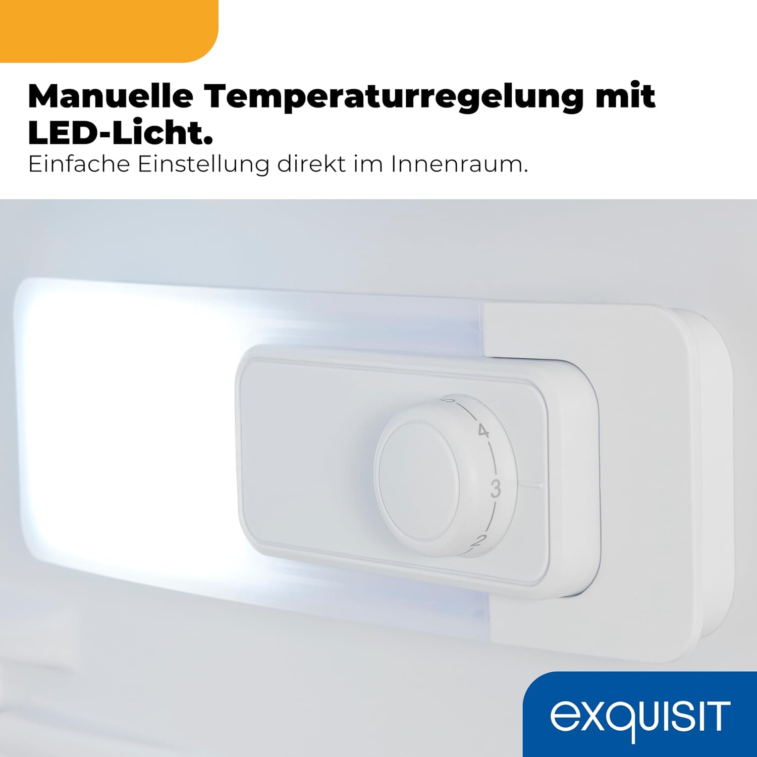 Exquisit KS5320-VH-040E Vollraumkühlschrank – 242 l Kühlschrank in Weiß – Bild 4
