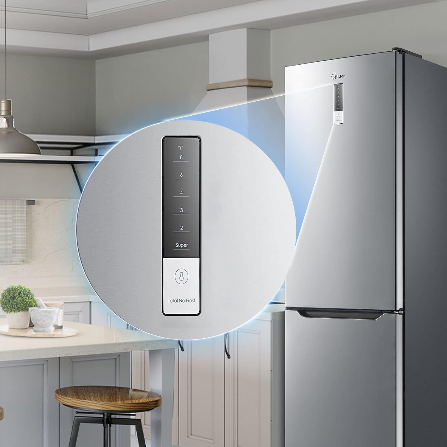 Midea 310L Kühlschrank mit Gefrierfach, 188 cm, NoFrost, GMCC Kompressor – Bild 5