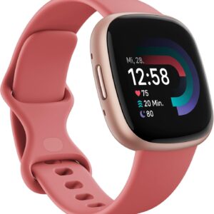 Fitbit Google Versa 4 Smartwatch Fitness-Tracker, inklusive 3-monatige...