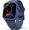 Smartwatch Kinder Fitness Tracker Uhr Digitale Fitnessuhr mit Schrittzähler, 24/7 Puls, IP68 Wasserdicht, Schlafmonitor, Wecker, Geschenk für Kinder Mädchen Jungen 6-16 (Blau)