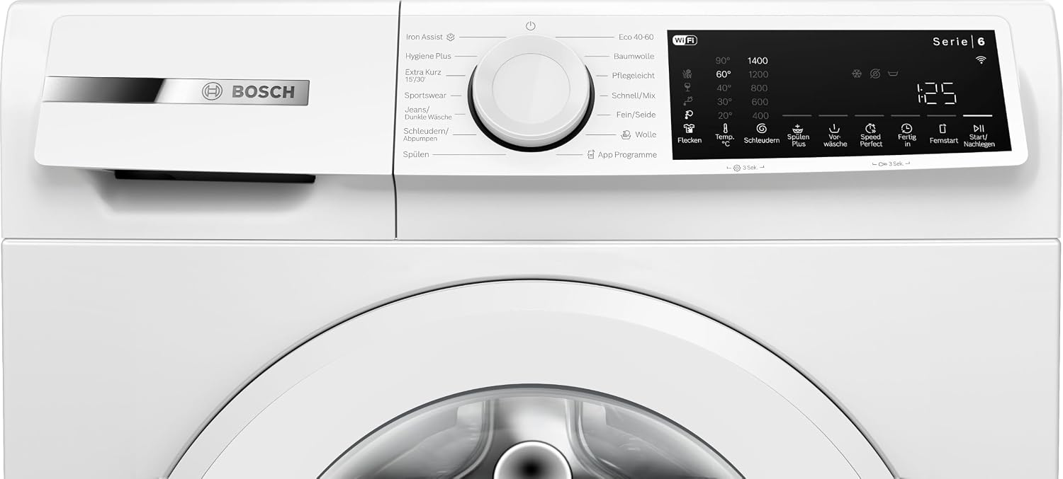Bosch Series 6 Smart Frontlader-Waschmaschine 10 kg 1400 U/min WGJ2540S1 – Bild 16