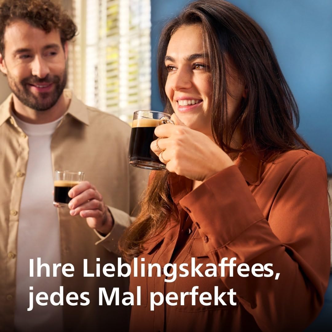 Philips Panarello 2200 Serie Kaffeevollautomat, Schwarz, 2 Spezialitäten – Bild 2