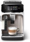 Philips Vollautomatische Espressomaschine 2300 Serie LatteGo, 4 Getränke in One Touch, LatteGo-System, SilentBrew, Weiß und Chrom, EP2333/40.