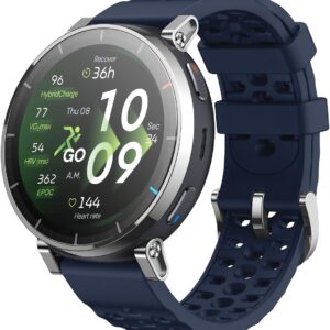 Amazfit Active 3 Premium 45 mm GPS Running Smartwatch, 1.32 Inch AMOLE...