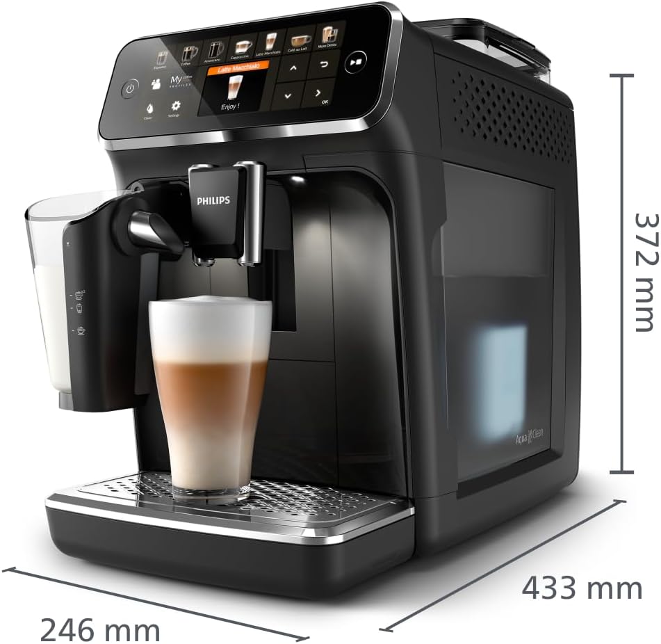 Philips LatteGo 5400 Series Kaffeevollautomat, Schwarz, 12 – Bild 10
