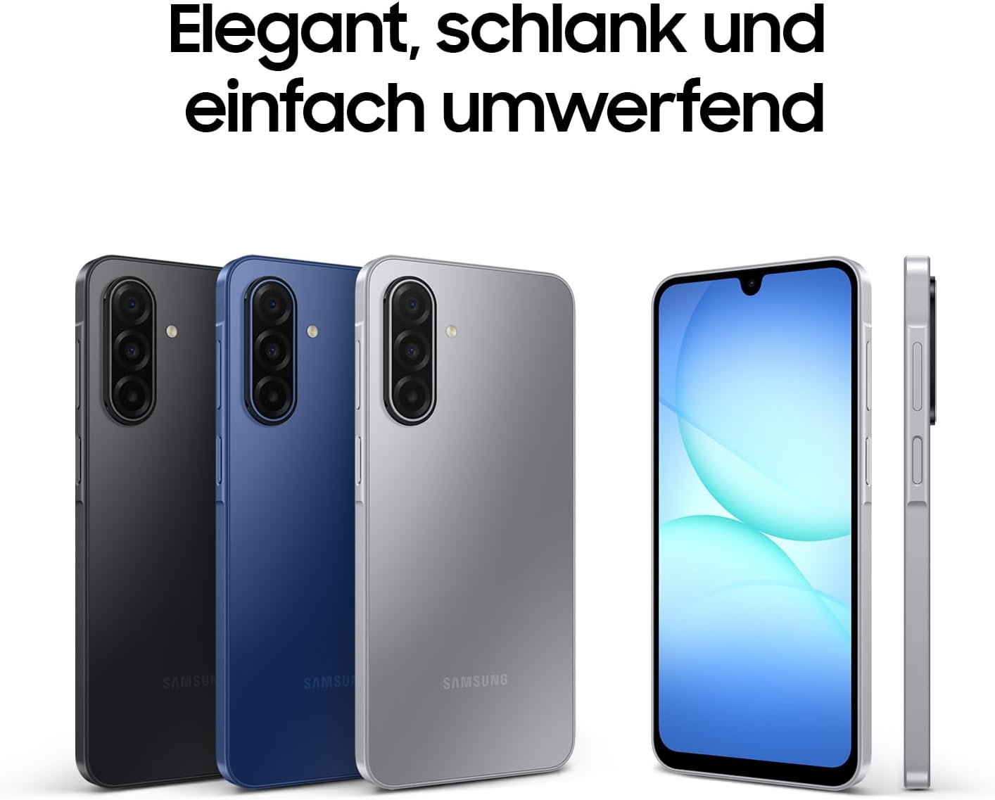 Samsung Galaxy A17 5G AI Smartphone, AI Handy mit Android, dünner 7,5 mm Rahmen, 50 MP Kamera, 128 GB Speicher, 4 GB RAM, 5000 mAh Akku, Schwarz – Bild 2