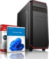 shinobee® Intel Core i7 2600 Multimedia-PC – Schneller Computer für Büro und Heimbüro – 8 Threads | 3,8 GHz – 32 GB RAM – 1000 GB SSD – DVD – USB 3.0 – WLAN – Windows 11 Pro | MS Office | #8616