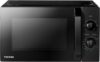 Toshiba MW2-MM20PE(BK) Freistehende Mikrowelle / Solo-Mikrowelle / 20L / 700W / 5 Leistungsstufen mit praktischer Auftaufunktion / LED-Beleuchtung im Innenraum / Schwarz