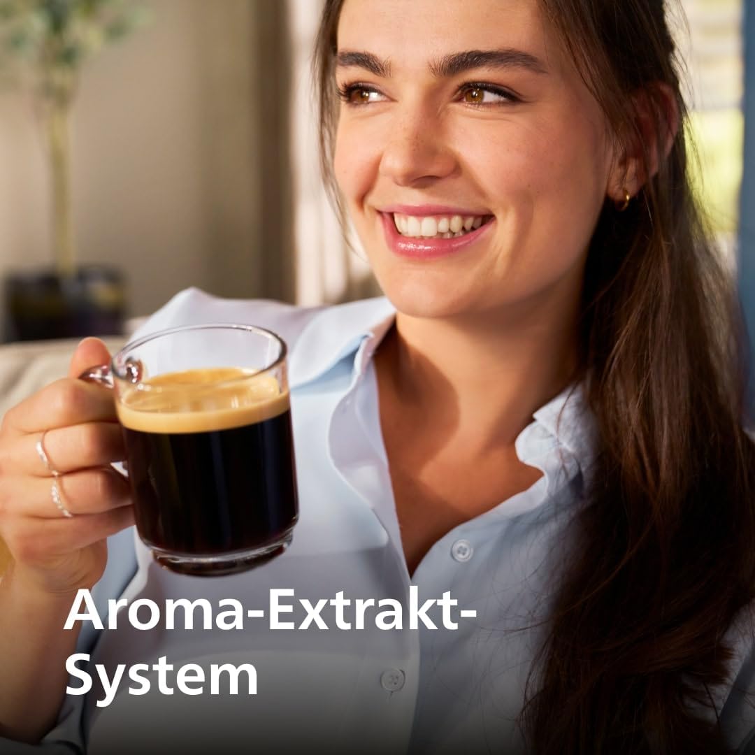 Philips Panarello 2200 Serie Kaffeevollautomat, Schwarz, 2 Spezialitäten – Bild 7