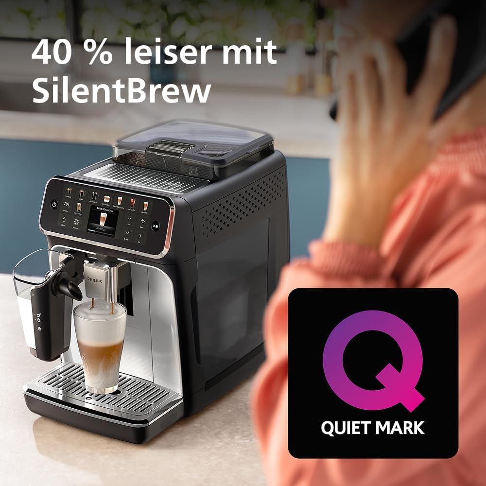 Wählen Sie eines von 20 köstlichen Kaffeerezepten auf dem LatteGo 5500. Vom Milchkaffee bis zum erfrischenden Eiskaffee. LatteGo macht seidig weichen Schaum – Bild 7