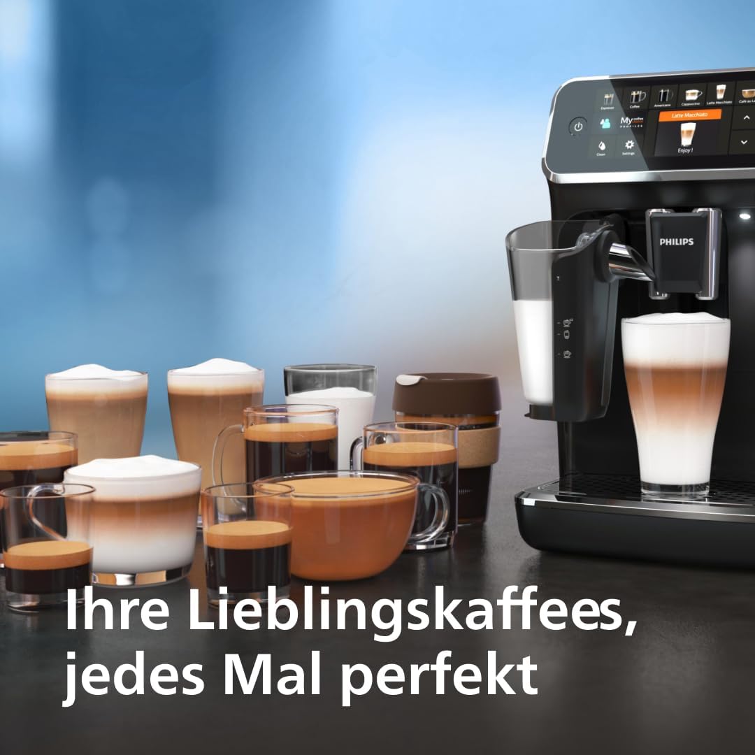 Philips LatteGo 5400 Series Kaffeevollautomat, Schwarz, 12 – Bild 4