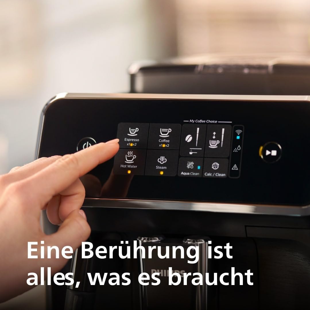 Philips Panarello 2200 Serie Kaffeevollautomat, Schwarz, 2 Spezialitäten – Bild 3