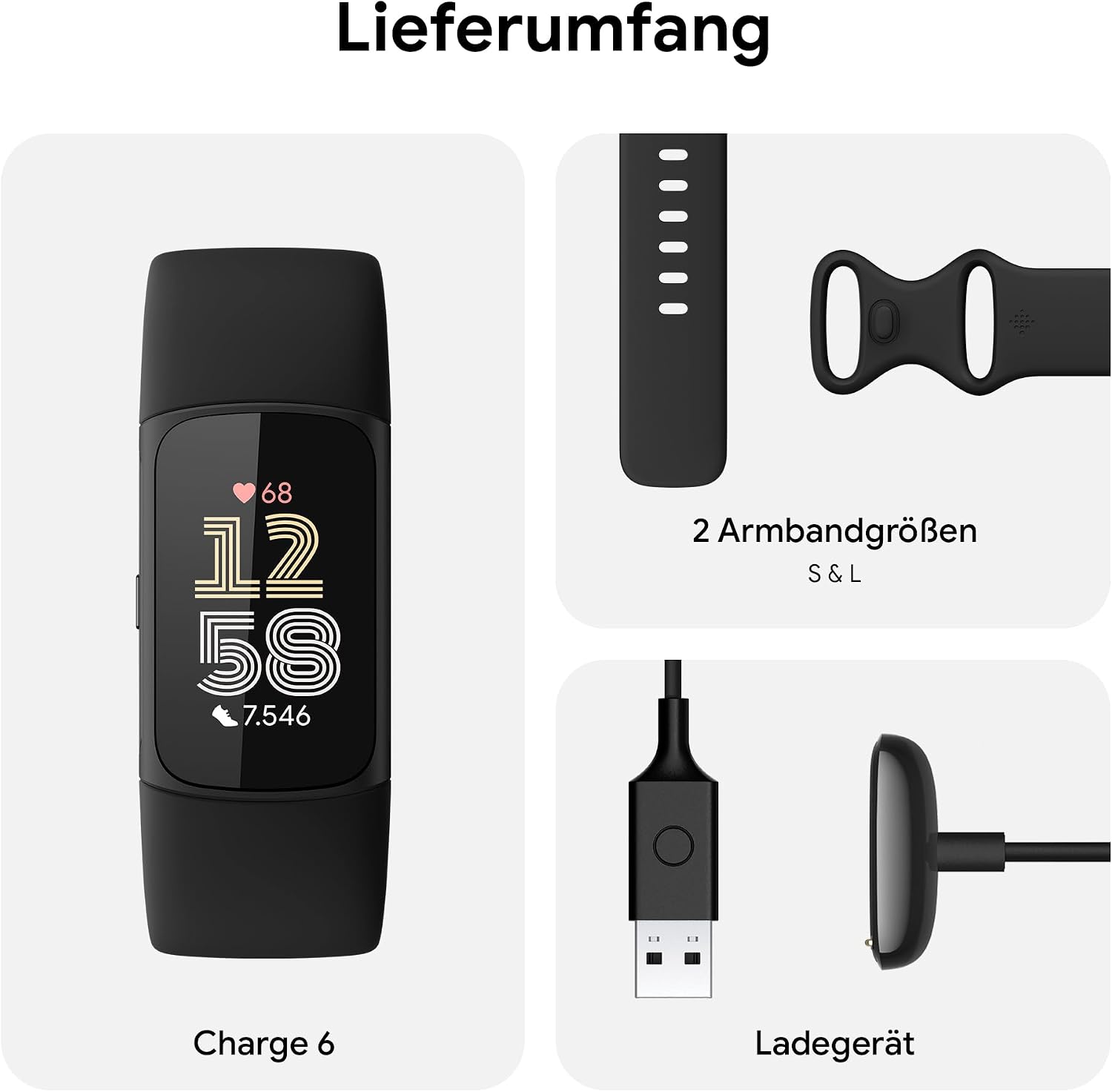 Fitbit Google Charge 6 Activity Tracker beinhaltet eine 3-monatige Google Health Premium-Mitgliedschaft, 7 Tage Akkulaufzeit, Google Wallet und Maps, Obsidian/Aluminium in Schwarz – Bild 9