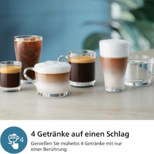 PHILIPS LatteGo 2300 Serie Kaffeevollautomat, Schwarz, 4